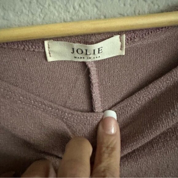 Jolie Reid 3/4 Dolman Sleeve Knit taupe Top Size Medium - Picture 6 of 9